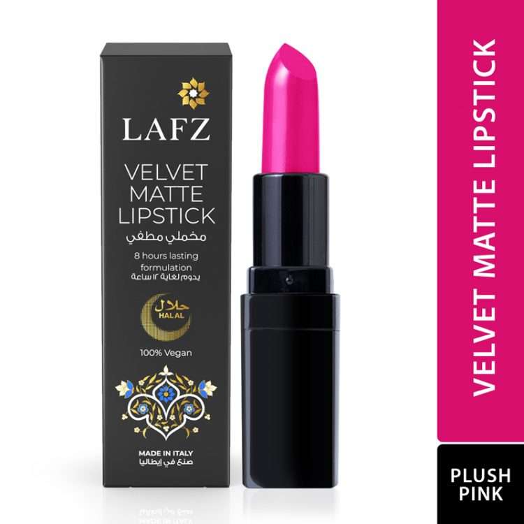 LAFZ-Halal-Velvet-Matte-Lipstick-Plush-Pink;rupacosmetics