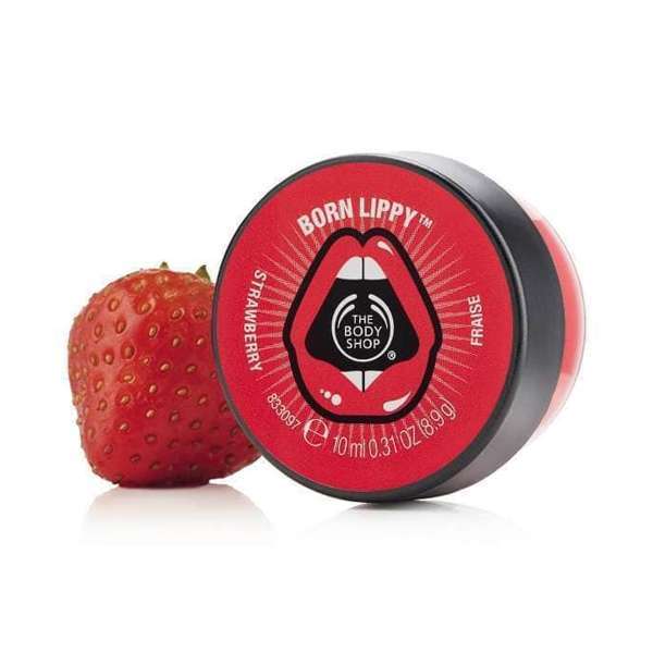 The-Body-Shop-Born-Lippy™-Pot-Lip-Balm-Strawberry;rupacosmetics