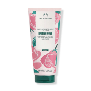 The-Body-Shop-British-Rose-Lotion-to-Milk-200ml;rupacosmetics;