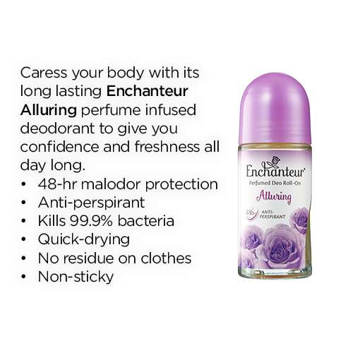 Enchanteur Perfumed Deo Roll-On Alluring (50ml) - Image 3