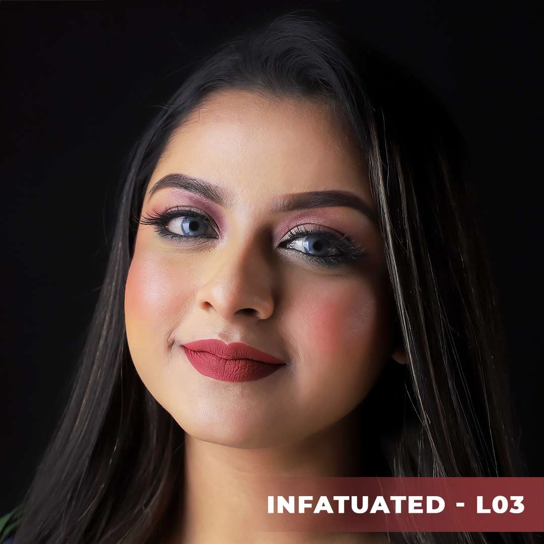 Nirvana Color Liquid Matte Lipstick - Infatuated L03
(5ml) - Image 8