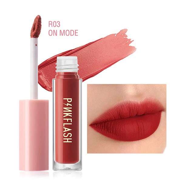 PINKFLASH Melting Matte Waterproof Lipcream - R03 On Mode (PF-L01)
(2.3gm) - Image 2