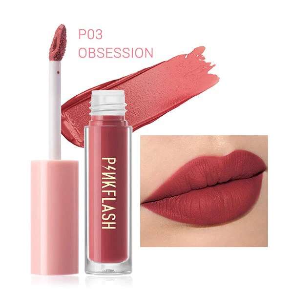 PINKFLASH Melting Matte Waterproof Lipcream – P03 Obsession (PF-L01)
(2.3gm)