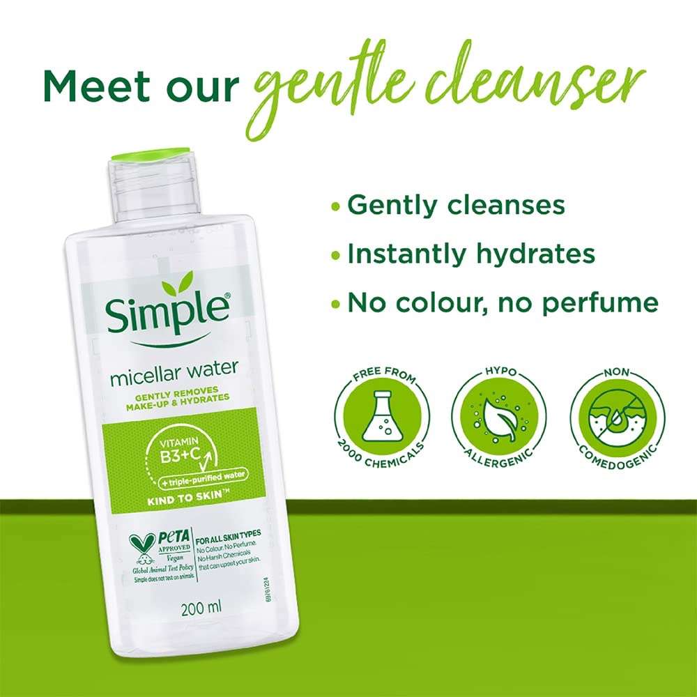 Simple Kind To Skin Micellar Cleansing Water
(200ml) - Image 5