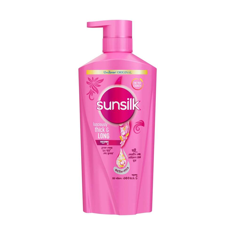 Sunsilk Shampoo Lusciously Thick & Long 650ml
(650ml)
