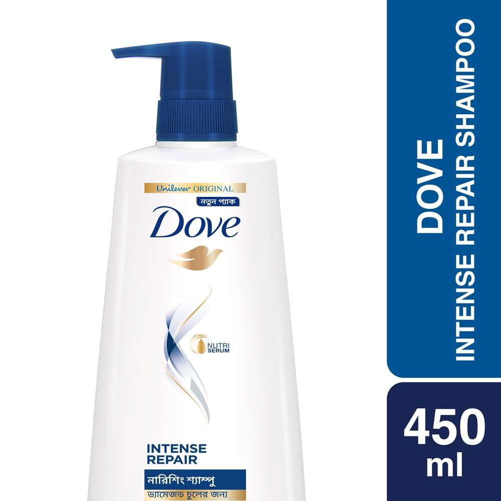 Dove Shampoo Intense Repair 450ml
(450ml) - Image 2