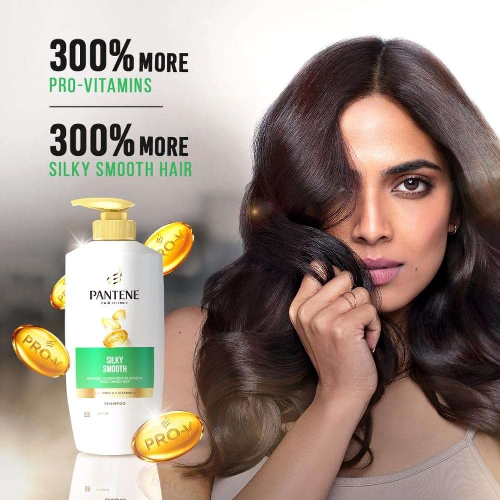 Pantene Advanced Hairfall Solution Anti-Hairfall Silky Smooth Shampoo for Women(650ml) - Image 5