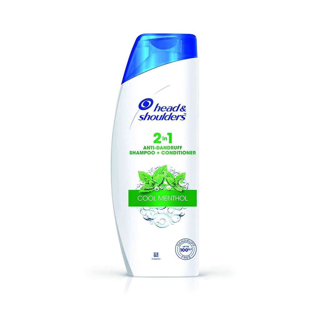 Head & Shoulders 2-in-1 Cool Menthol Anti Dandruff Shampoo + Conditioner for Women & Men(340ml)