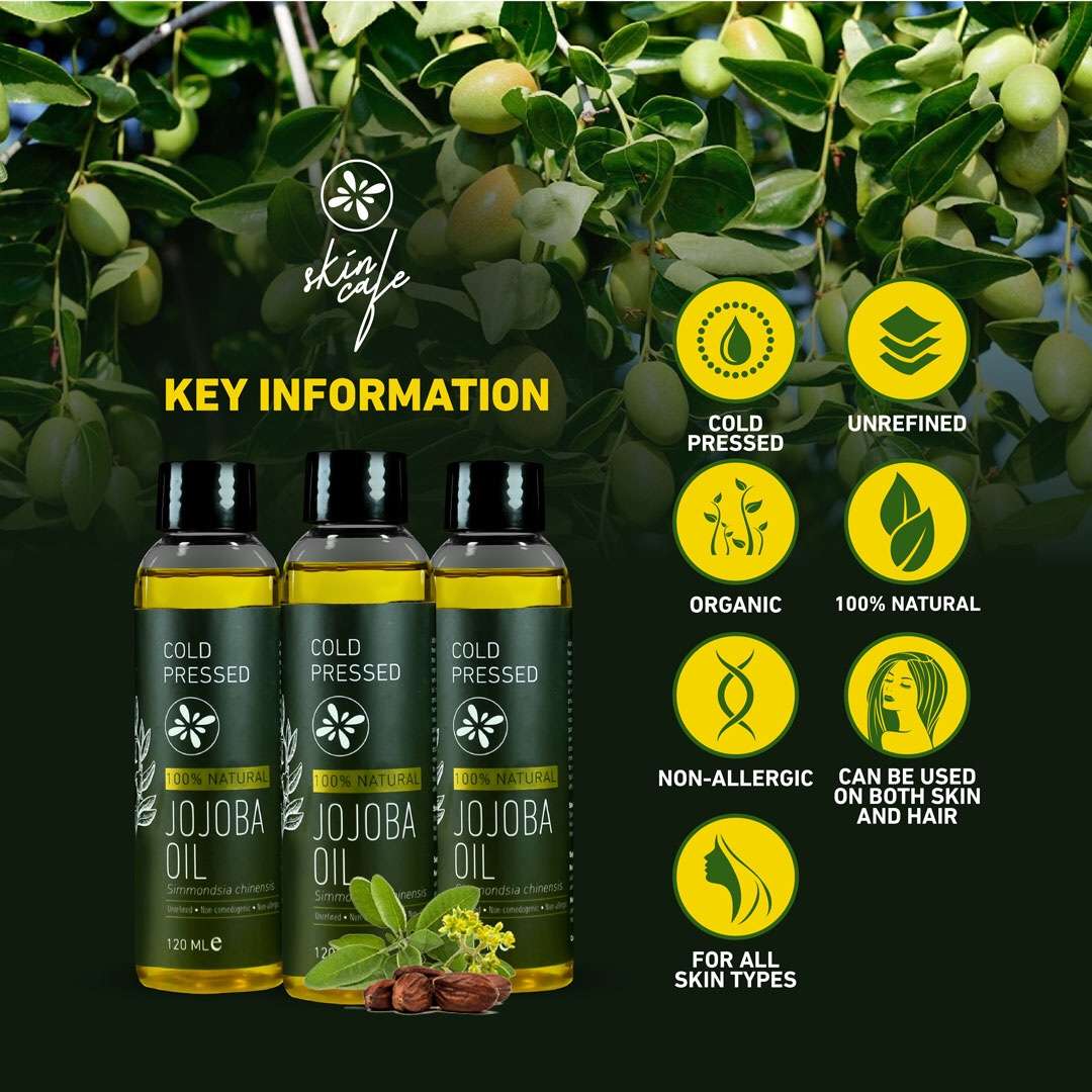 Skin Cafe Jojoba Oil (Cold Pressed)
(120ml) - Image 4