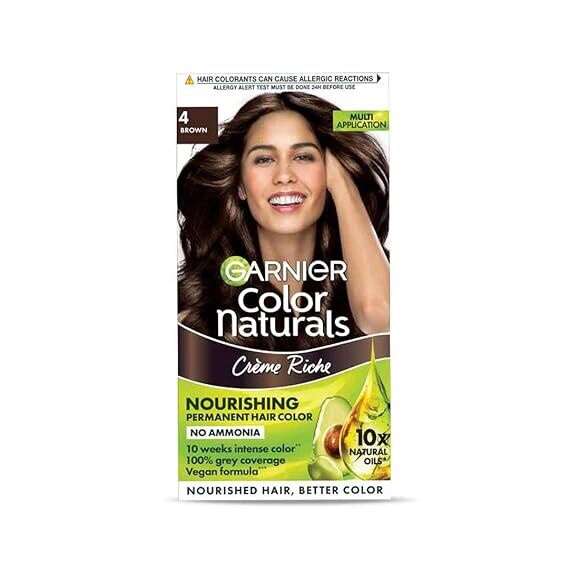 Garnier Color Naturals Shade 4 Brown 60ml + 30g - Image 2