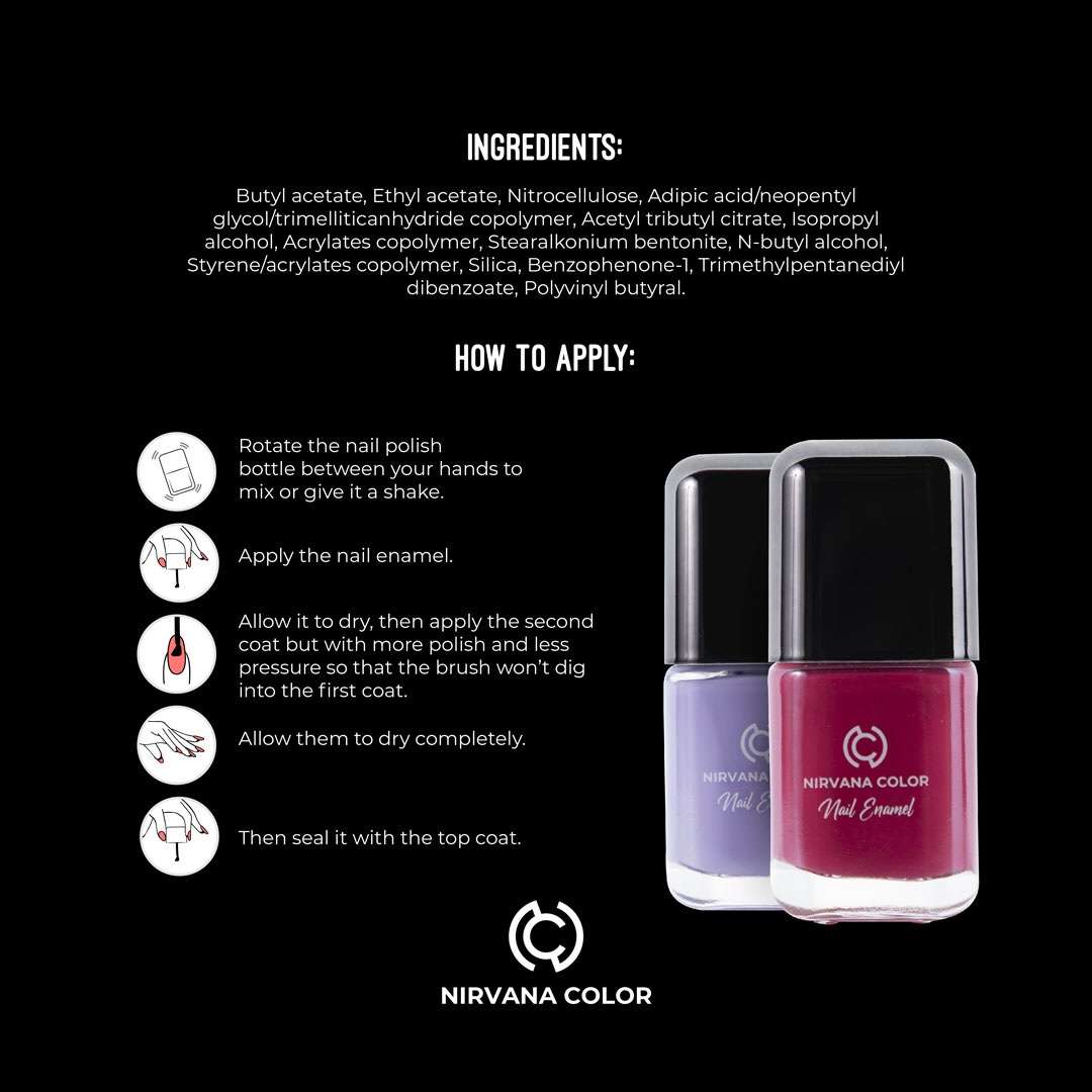 Nirvana Color Nail Enamel - Cherry Picked-14
(8ml) - Image 4