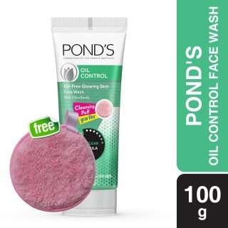 Buy Pond's Face Wash Oil Control 100g and Get Free Cleansing Puff