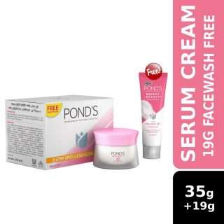 Buy Pond's Bright Beauty Serum Cream Get 19gm Facewash Free