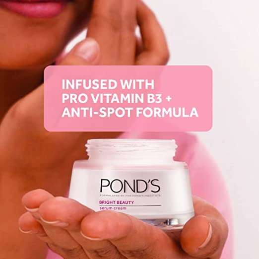 Buy Pond's Bright Beauty Serum Cream Get 19gm Facewash Free - Image 5