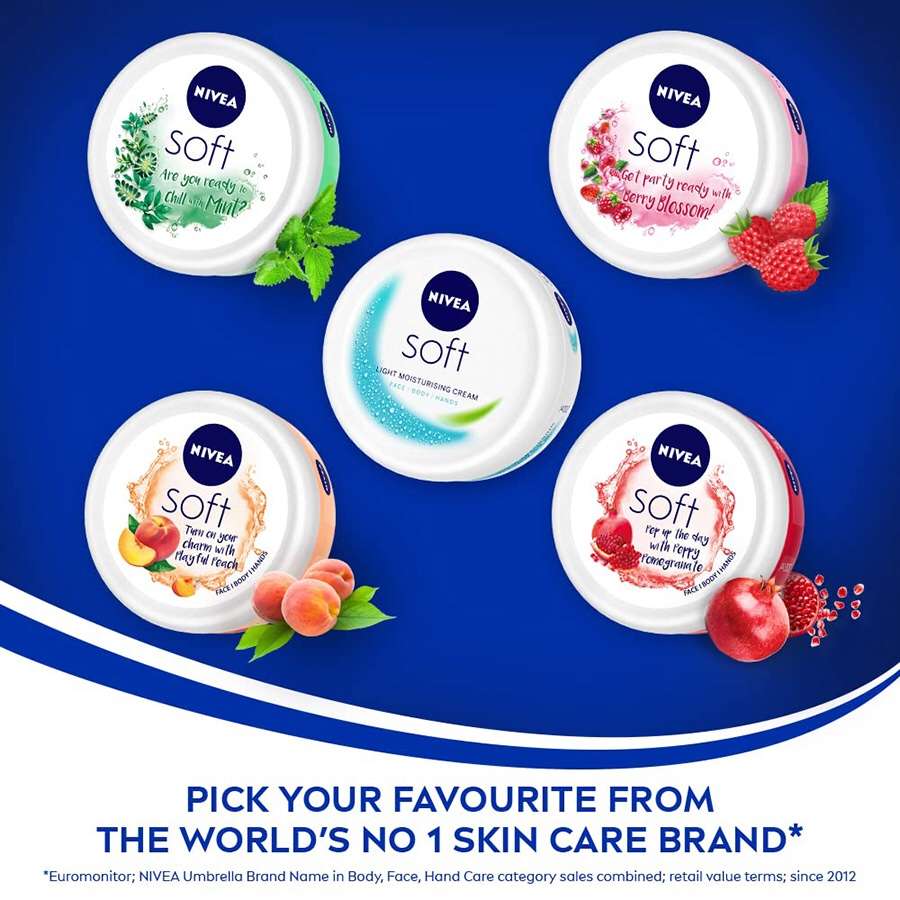 NIVEA Soft Light Moisturising Cream 300ml Jar
(300ml) - Image 7