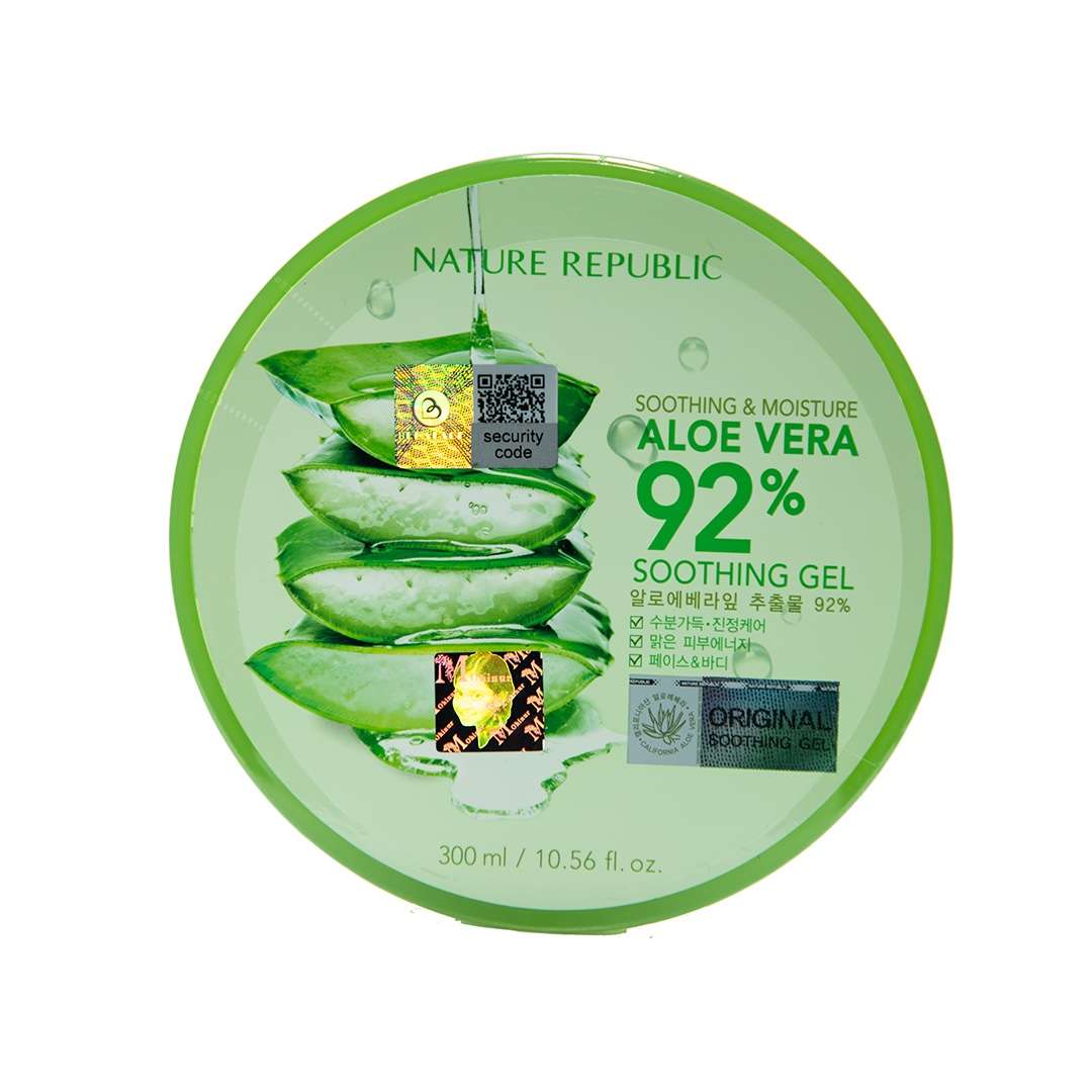 Nature Republic Soothing & Moisture Aloe Vera 92% Soothing Gel
(300ml) - Image 2