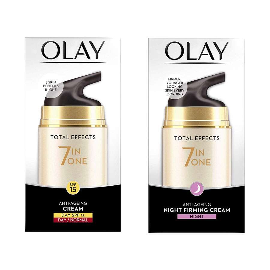 Olay Day Cream Total Effects 7 in 1(Combo Pack) [ Anti-Ageing SPF 15, 50g And Olay Night Cream Total Effects 7 in 1, Anti-Ageing Moisturiser, 50g (Combo Pack) - Image 3