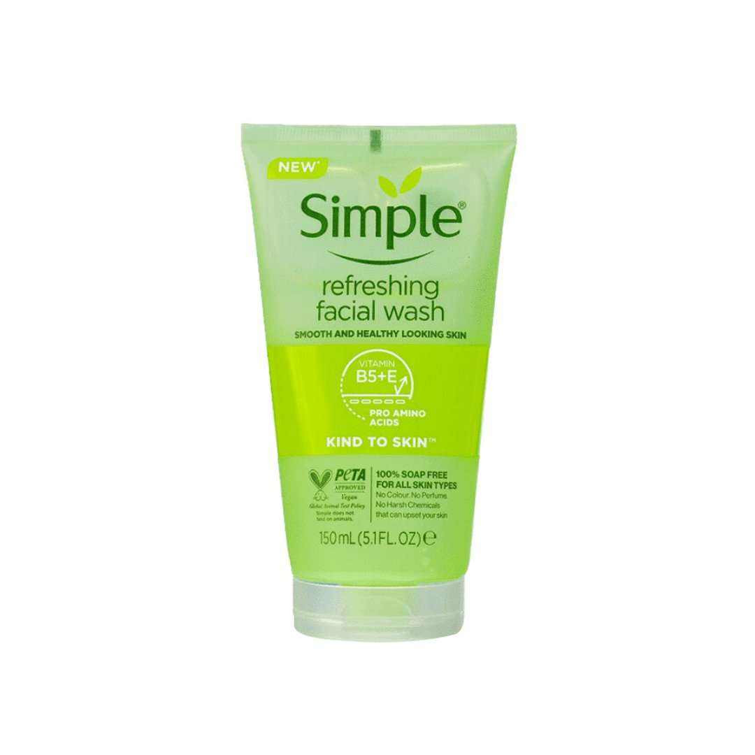 Simple Kind To Skin Refreshing Facial Wash Gel 150ml
