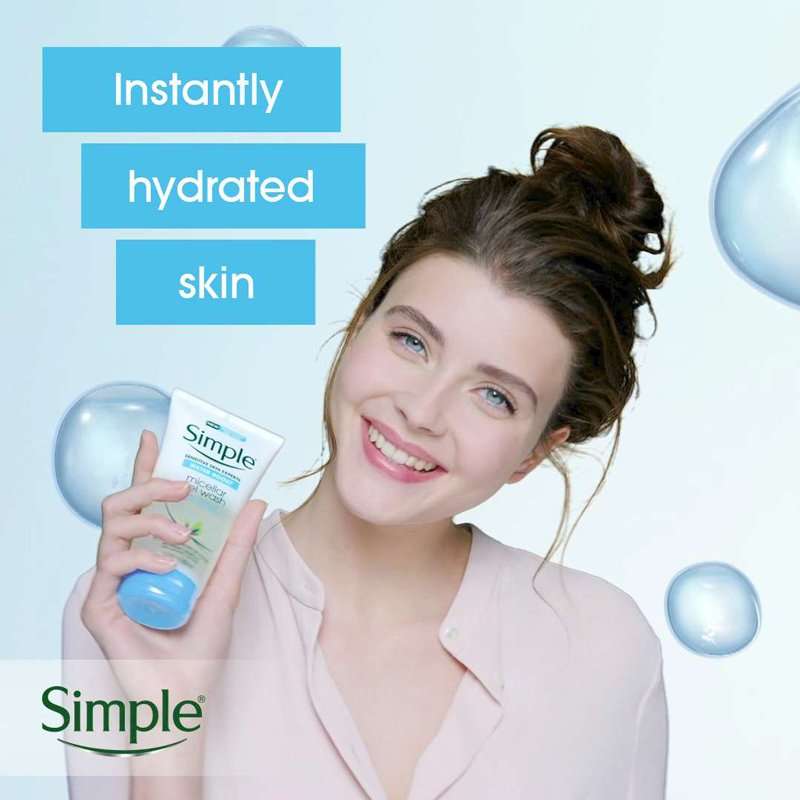 Simple Water Boost Micellar Facial Gel Wash 150ml - Image 6