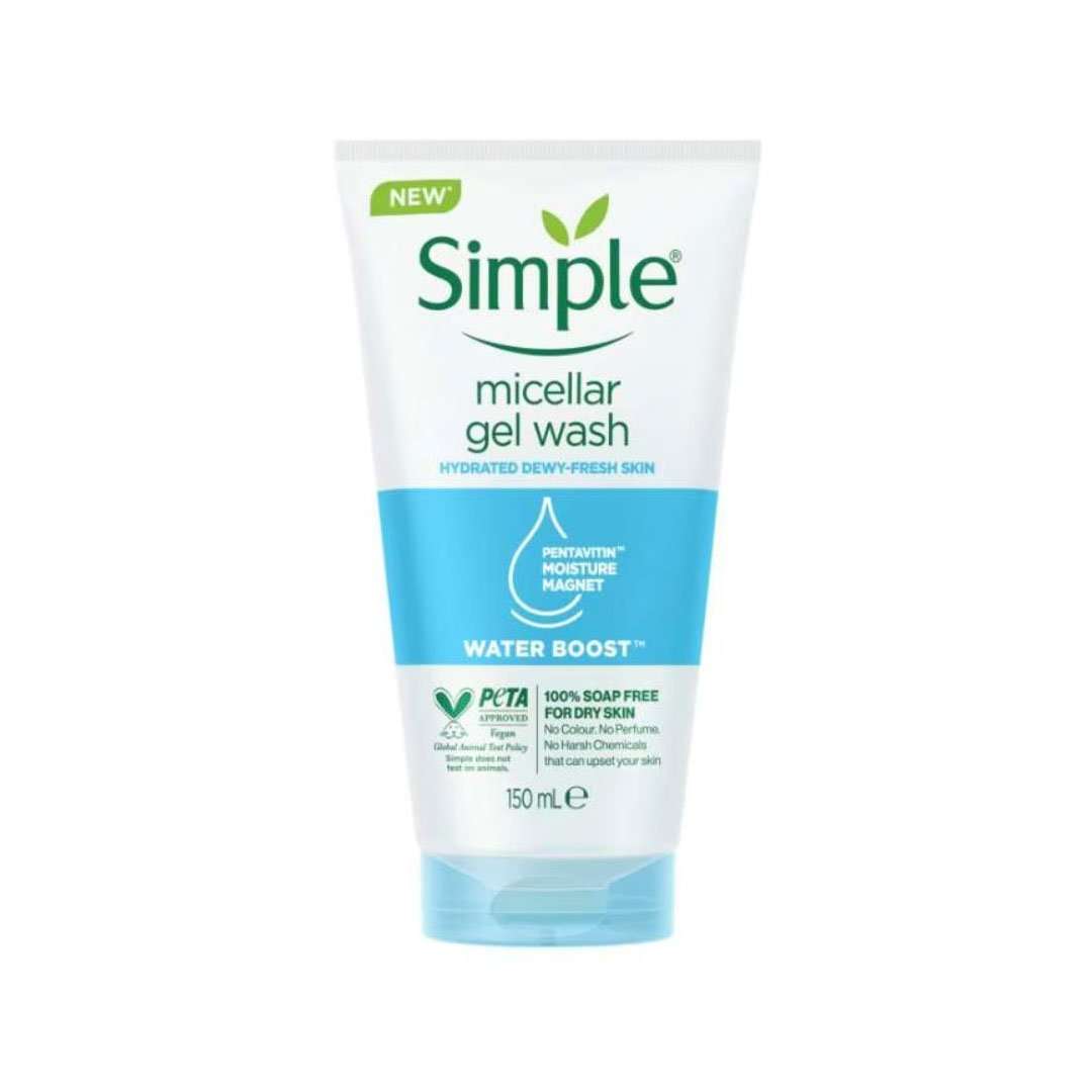 Simple Water Boost Micellar Facial Gel Wash 150ml - Image 4